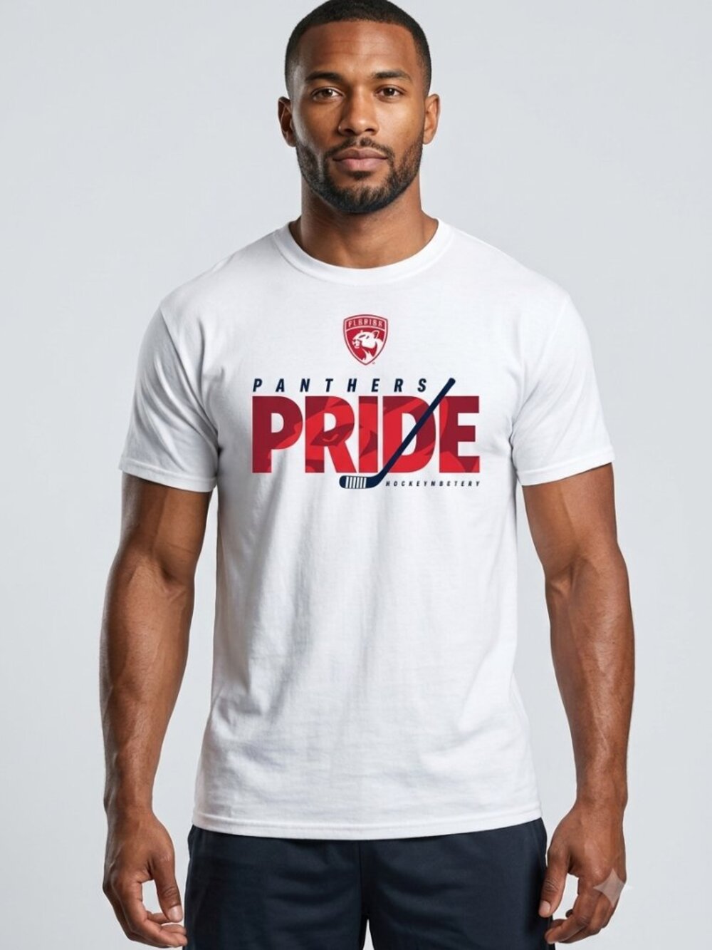 Florida Panthers NHL Pride Graphic Tee White XL Hockey Shirt